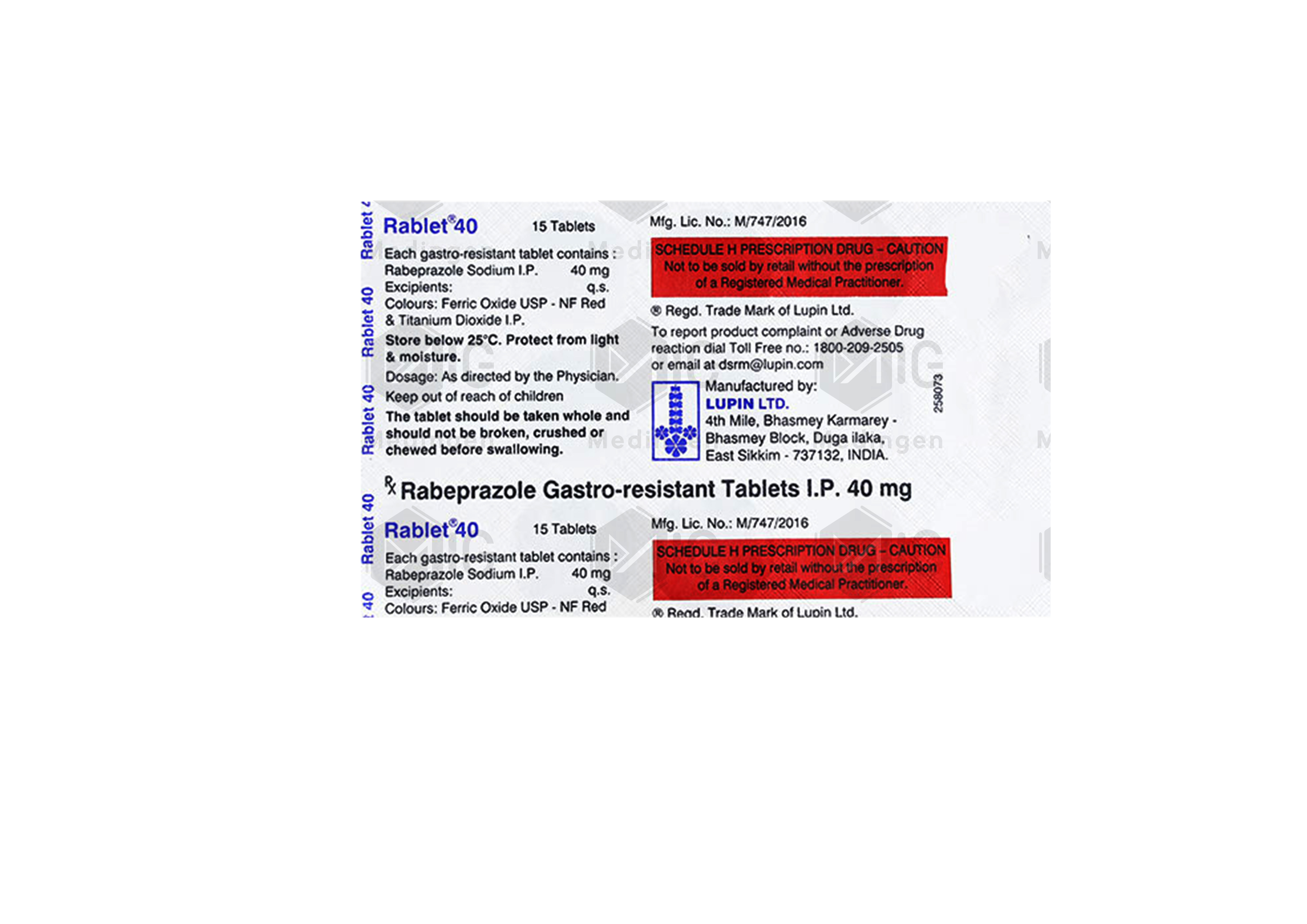RABLET 40MG